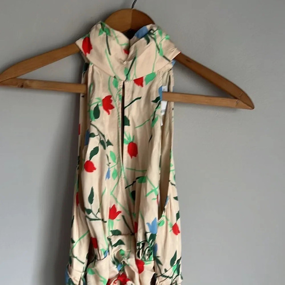 C/MEO COLLECTIVE Sectional Sleeveless Halter Shirred Mini Dress - Picture 5 of 13